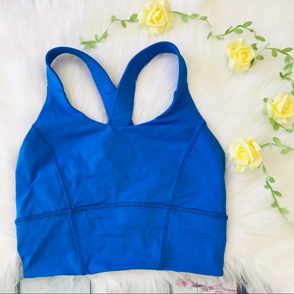 lululemon athletica Other - Beat the Heat bra blue lululemon size 6 EUC